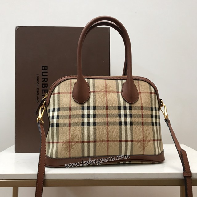 Burberry專門店新款中古BB貝殼包 巴寶莉經典戰馬格子手提女包 yxb1030